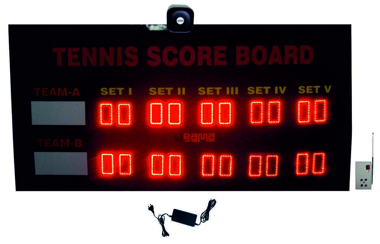 Tennis Scoreboard Set of 5